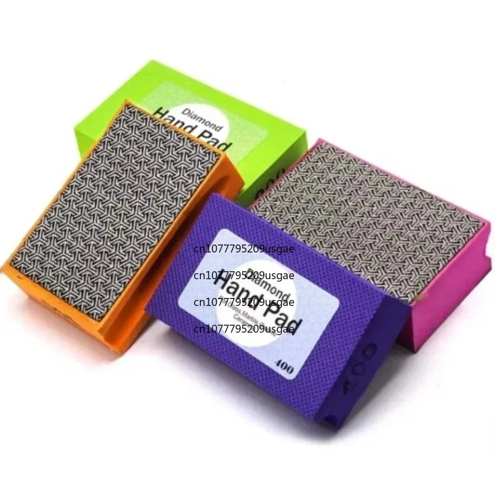 Diamond Hand Polishing Pads – Tile, Glass & Stone Sanding Block Diamond Sanding Pad Richie's 4pcs SET