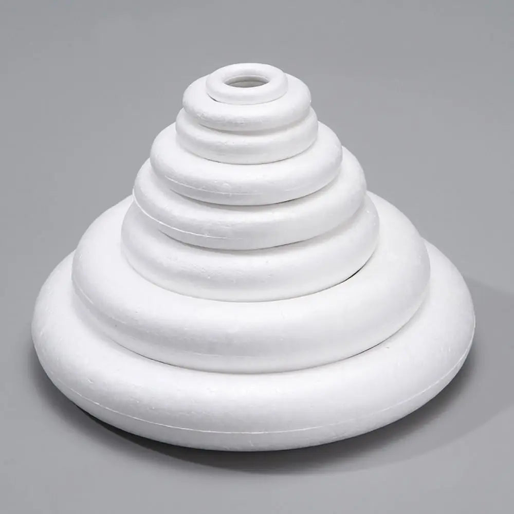 White Polystyrene Foam Ring DIY Wreath – Christmas & Wedding Craft Foam Ring Richie's