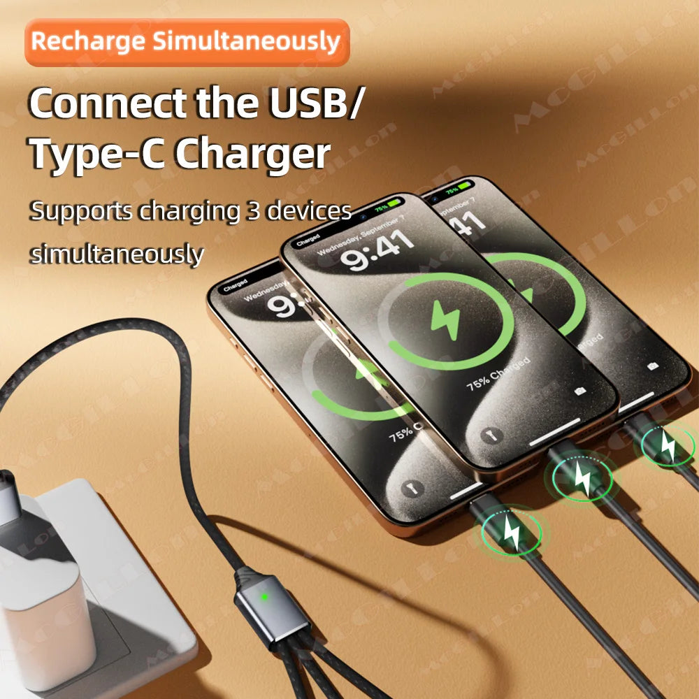 3-in-1 USB-A & Type-C OTG Splitter Hub – Fast Charge & Data USB Hub Adapter Richie's