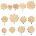 Floral Wood Carved Appliques – Decorative Furniture Corner Accents Wood Carved Applique Richie's