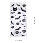 100Pcs Halloween PVC Candy Bags – Trick or Treat Black Bat Pouches Halloween Party Bags Richie's