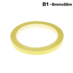 Self-Adhesive Grid Marking Tape 5/8mm 66M – PET Positioning Tape Marking Tape Richie's 8mm Light yellow
