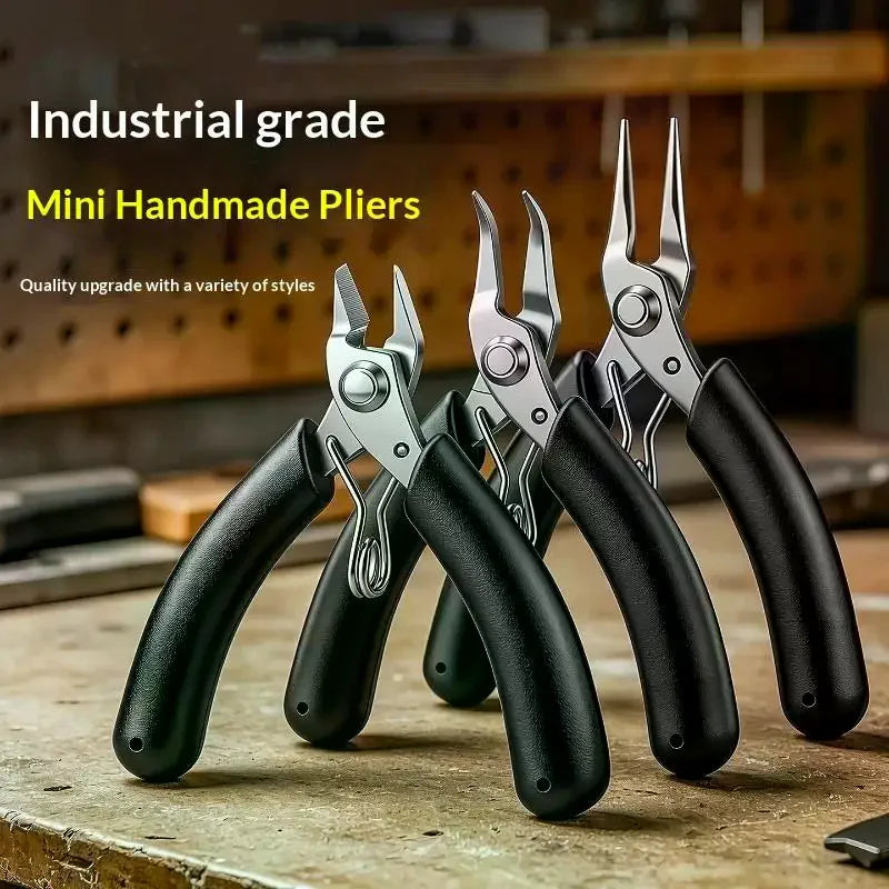 Mini Curved Needle Nose Pliers – Stainless Steel Non-Slip Grip Mini Needle Nose Pliers Richie's