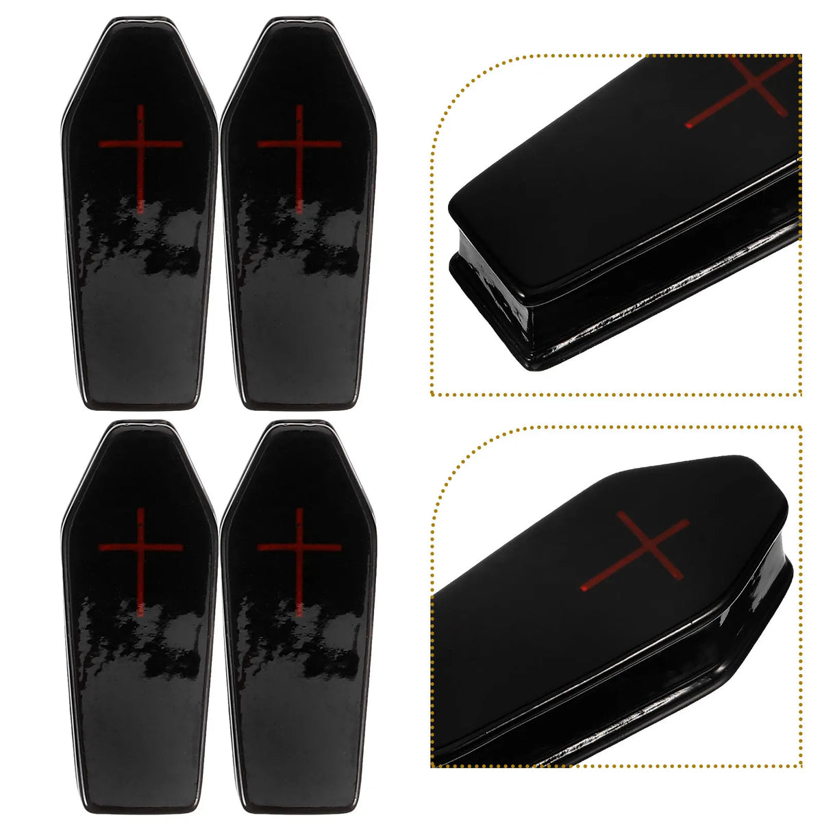 10Pcs Mini Halloween Coffin Ornaments – Spooky Party Decorations Halloween Decorations Richie's