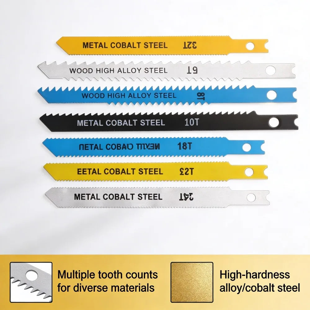 TOTNEND 7-Piece Jigsaw Blade Set | Multi-Tooth Wood & Metal Jigsaw Blade Set Richie's 7 PCS