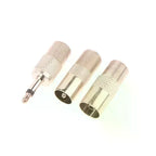 Indoor FM DAB Telescopic Antenna with 3 Adapters | Home Radio Indoor Radio Antenna Richie's