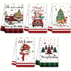 5-Piece Christmas Microfiber Towel Set – Snowflake & Heart Holiday Towel Set Richie's