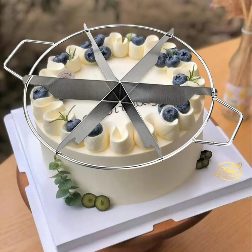 Stainless Steel Cake Divider Cutter – 6/7/8 Equal Slices Cake Portion Cutter Richie's