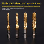 HSS Titanium Tap Drill Bit All-in-One Machining Tool Set 1–6pc Tap Drill Bit Set Richie's