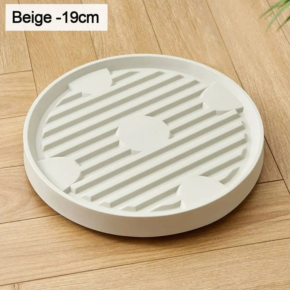 Plant Saucer with Wheels – Rolling Plastic Pot Tray 19/22/25cm Rolling Plant Saucer Richie's beige-19cm
