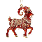 Acrylic Zodiac Ram Christmas Ornament – Red & Gold Angel Wings Christmas Ornament Richie's 5