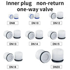 500 Pcs Plastic Inline Spring Check Valve Pipe Fittings Pipe Check Valve Richie's