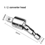 360° Rotatable Impact Driver Socket Adapter 1/4 3/8 Hex Socket Adapter Richie's Large