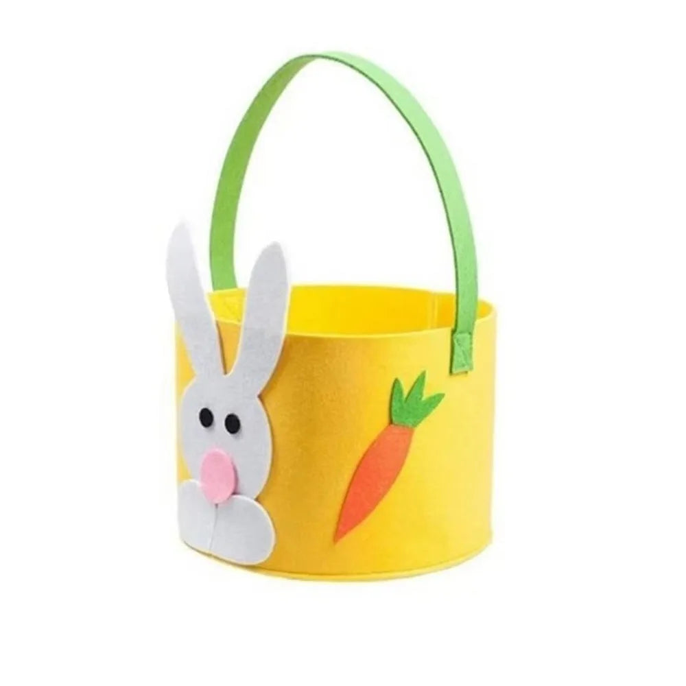 Felt Easter Bunny Candy Gift Bag with Handle | Party Basket Easter Gift Bag Richie's 9 5x5x5cm