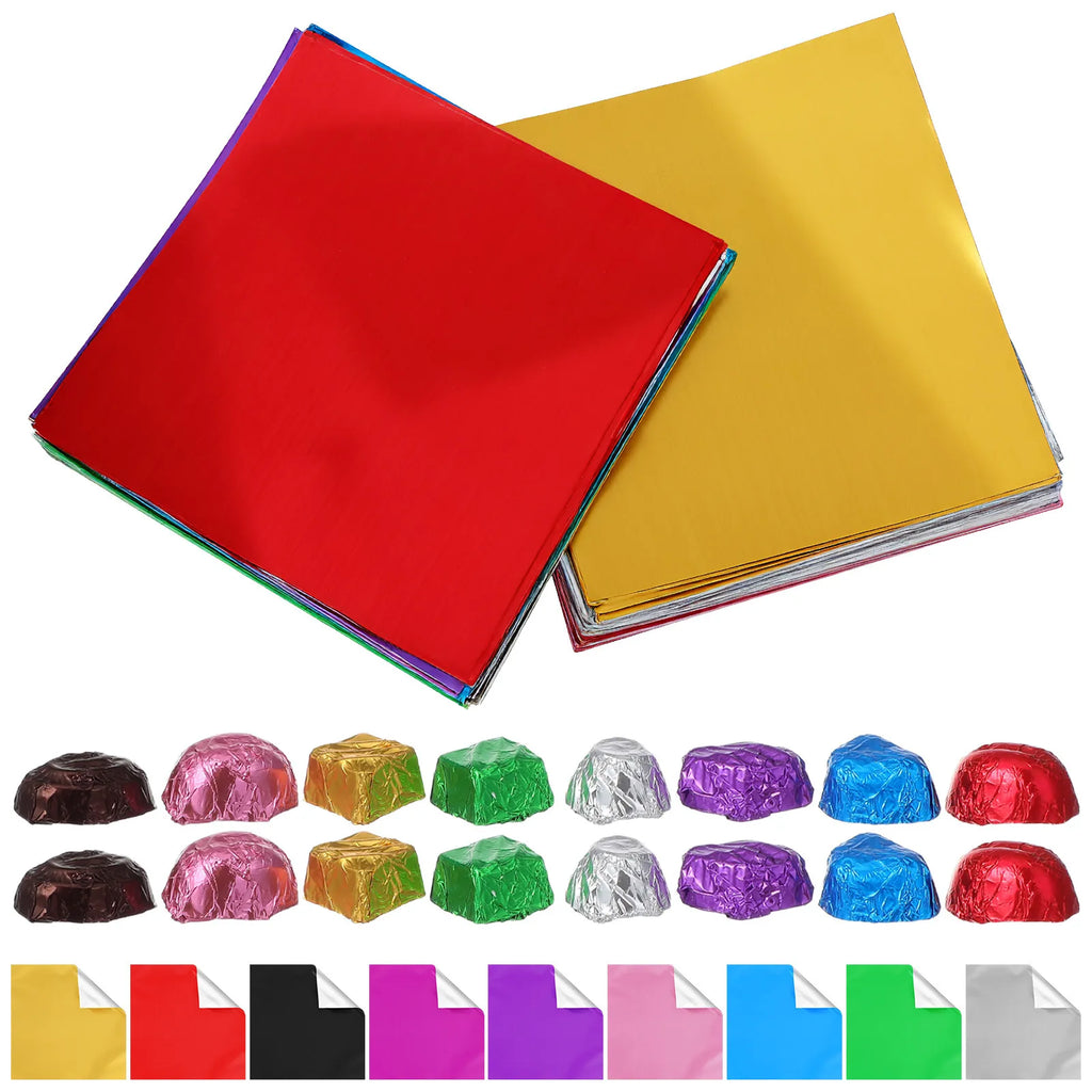 900Pcs Aluminum Foil Candy Wrappers for Chocolate & Party Gifts Foil Candy Wrappers Richie's
