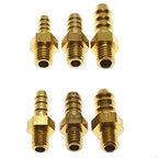 Brass Barb Hose Fittings Male Metric M5 M6 M8 Thread Connector Brass Pipe Fitting Richie's