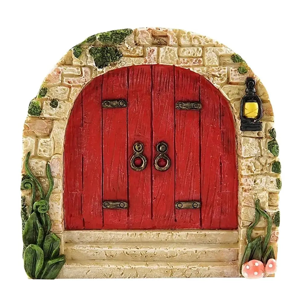Wooden Fairy Gate Garden Sculpture – Fairy Tale Figurine Garden Sculpture Richie's Type E