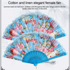 Elegant Foldable Lace Hand Fan – Floral Vintage Dance Party Decorative Hand Fan Richie's