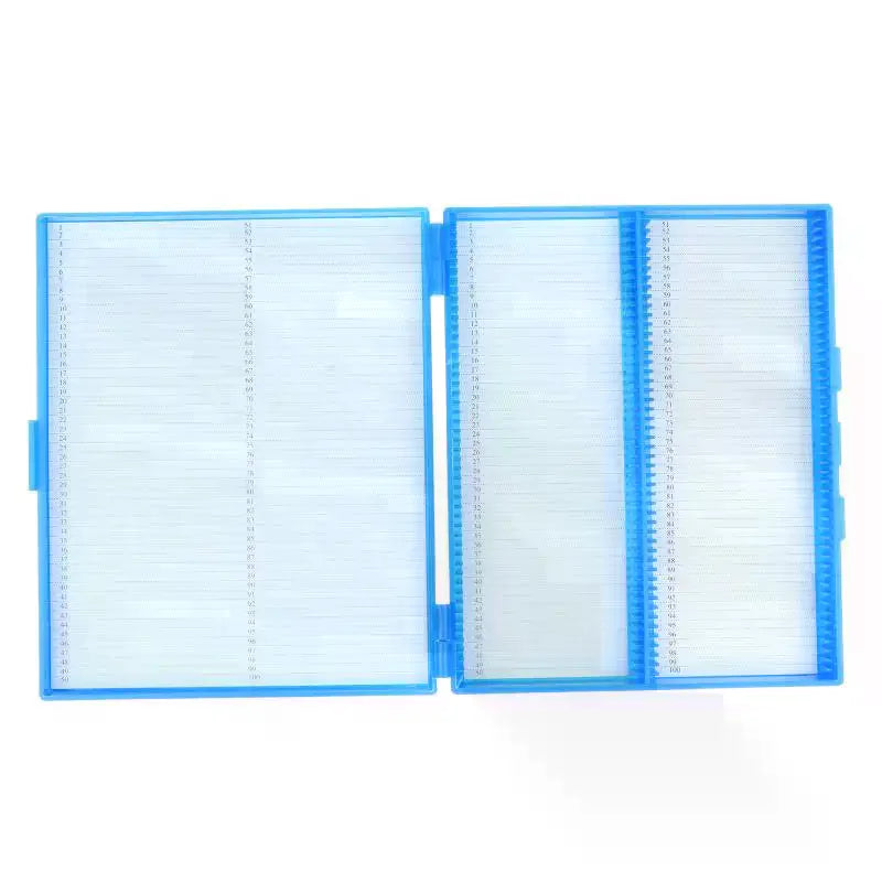 Microscope Slide Storage Box – 100-Slide Plastic Case Microscope Slide Case Richie's