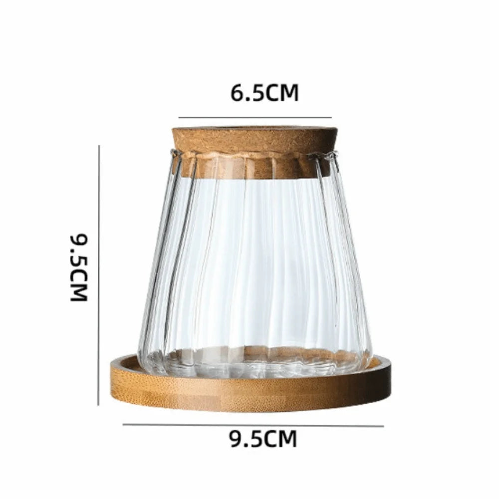 Glass Propagation Station Vase Rack with Wooden Base Glass Propagation Vase Richie's Style5