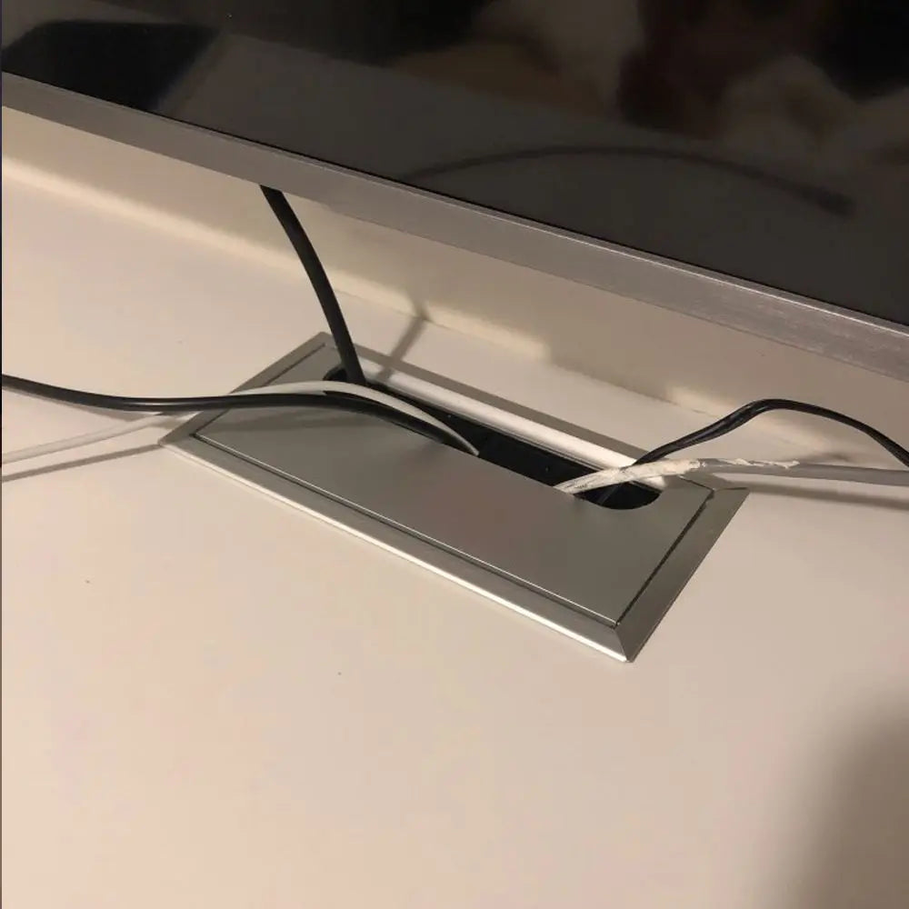 Rectangle Desk Cable Grommet Wire Hole Cover | Cable Organizer Desk Cable Grommet Richie's