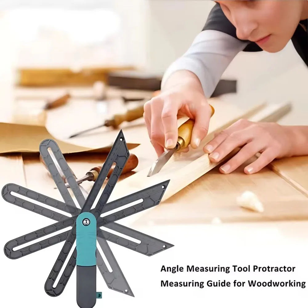 Sliding T-Bevel Angle Ruler Tri Square Carpentry Marking Tool Angle Measuring Tool Richie's