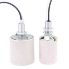 E14/E27 Ceramic Screw Lamp Holder | High-Temp Bulb Socket Ceramic Lamp Holder Richie's