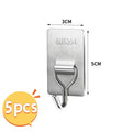 Self-Adhesive 304 Stainless Steel Wall Hooks | Multi-Purpose Adhesive Wall Hooks Richie's 50X30mm 5PCS