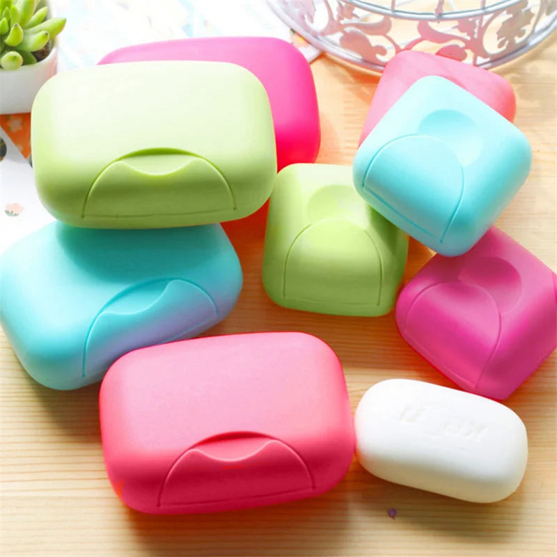 Portable Travel Soap Box with Lid – Candy Color Soap Dish Travel Soap Dish Richie's