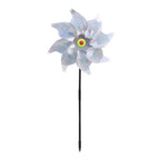 Reflective Bird Repeller Pinwheel Windmill Spinner Garden Decor Bird Deterrent Spinner Richie's silvery