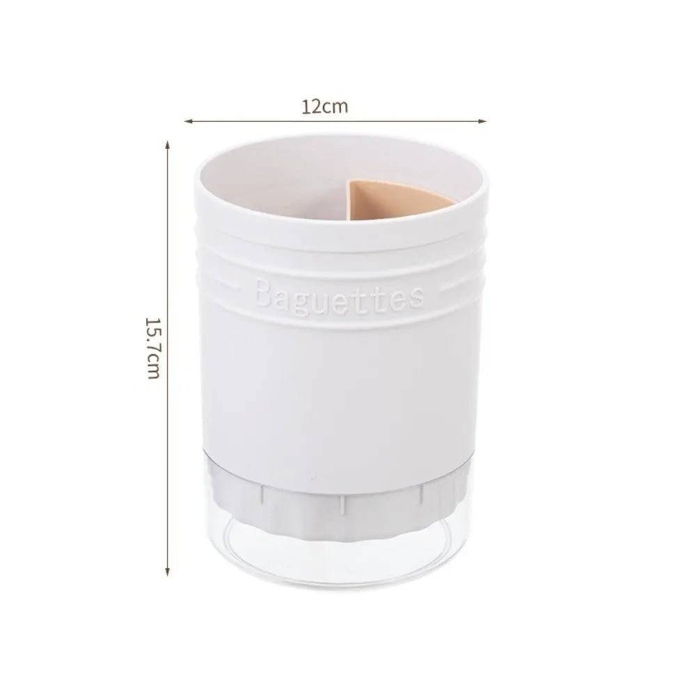 Cylindrical Cutlery & Chopstick Holder with Drain Design Utensil Storage Holder Richie's