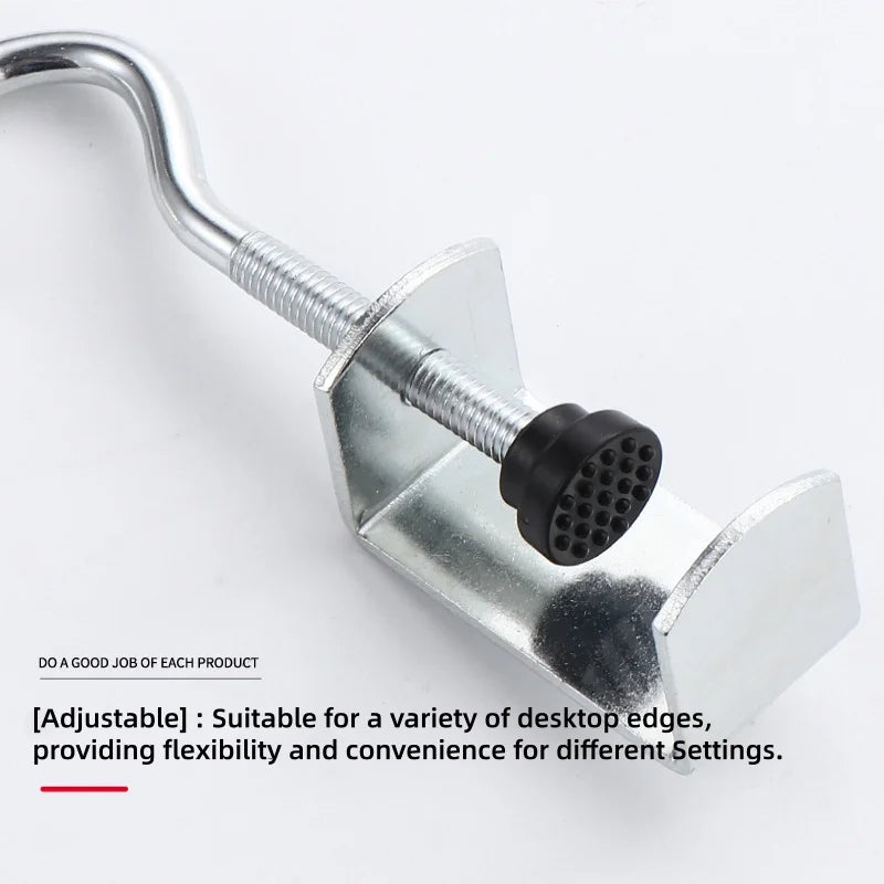 Adjustable No-Drill Table Edge Hooks for Desk – 5/10 Pack Desk Clip Hook Richie's