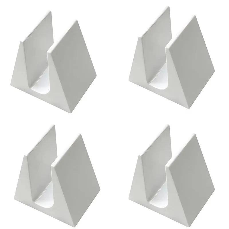 Vertical Weight Scale Stand Organizer – Space-Saving Rack Scale Storage Stand Richie's White-4pcs