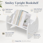 White Mini Desktop Bookshelf – Countertop Book Storage Rack Desktop Bookshelf Richie's