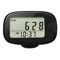 Clip-On Walking Pedometer LCD Step Counter | Outdoor Sports Clip-On Pedometer Richie's Black