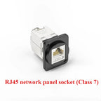 RJ45 Solderless Network Module CAT5E CAT6 CAT7 Shielded Socket Network Panel Socket Richie's Socket-CAT7 1PCS