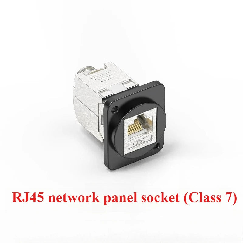 RJ45 Solderless Network Module CAT5E CAT6 CAT7 Shielded Socket Network Panel Socket Richie's Socket-CAT7 1PCS