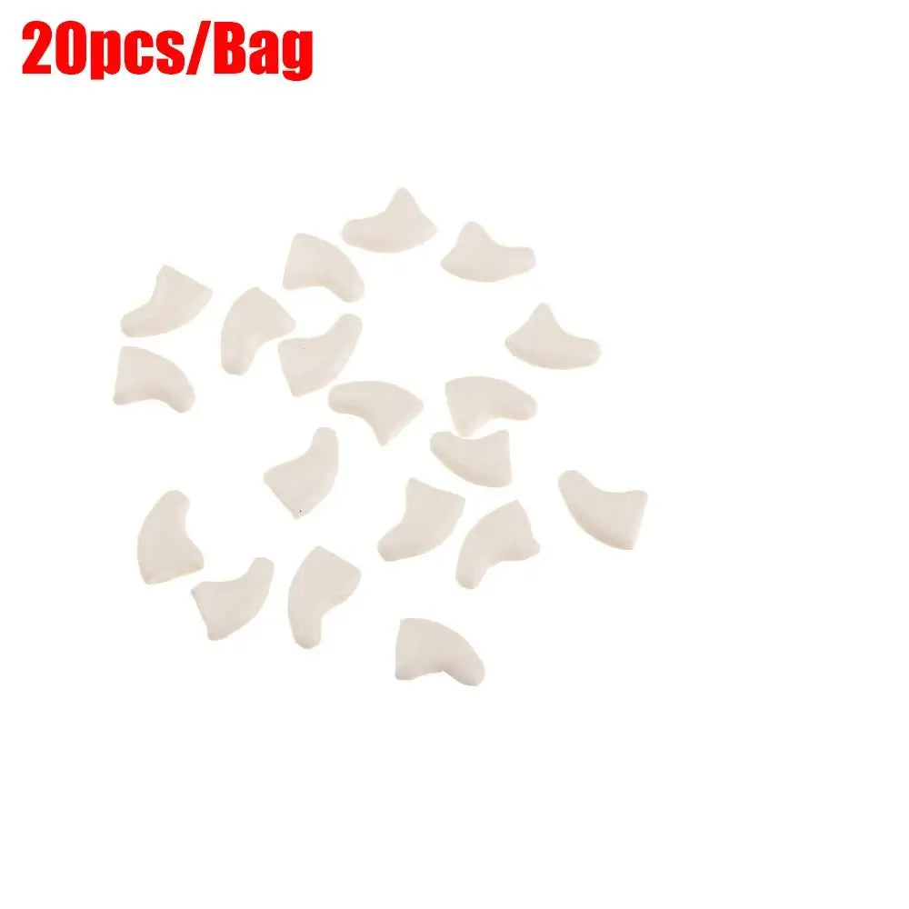 Silicone Cat Nail Caps – Soft Colorful Claw Covers 20 Pack Cat Nail Caps Richie's white