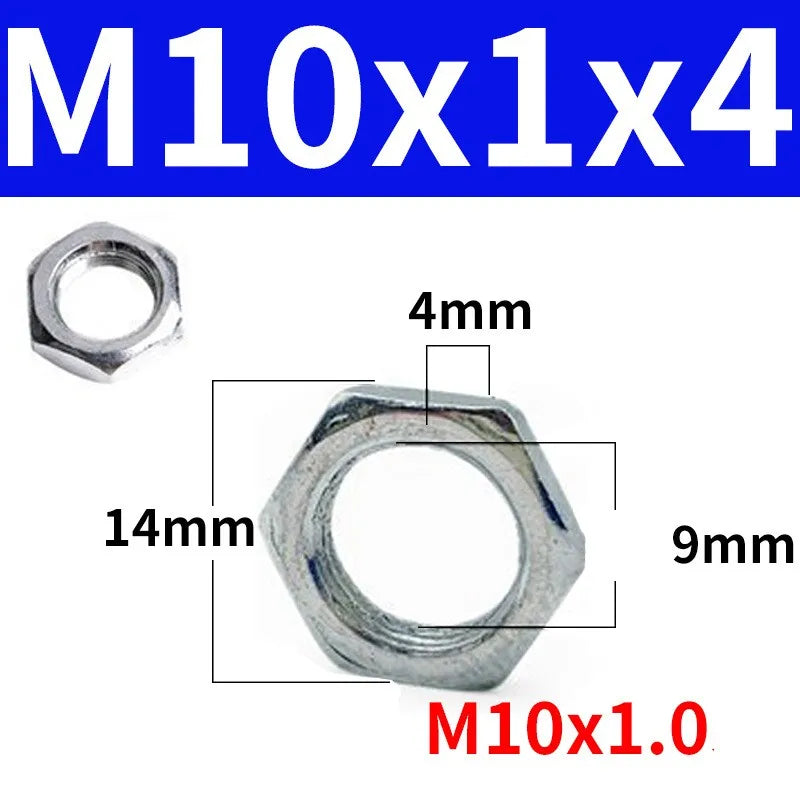 M10 Hollow Threaded Lamp Tooth Tube – Metal Lighting Hardware 10pk Lamp Mounting Hardware Richie's Nut-10pcs