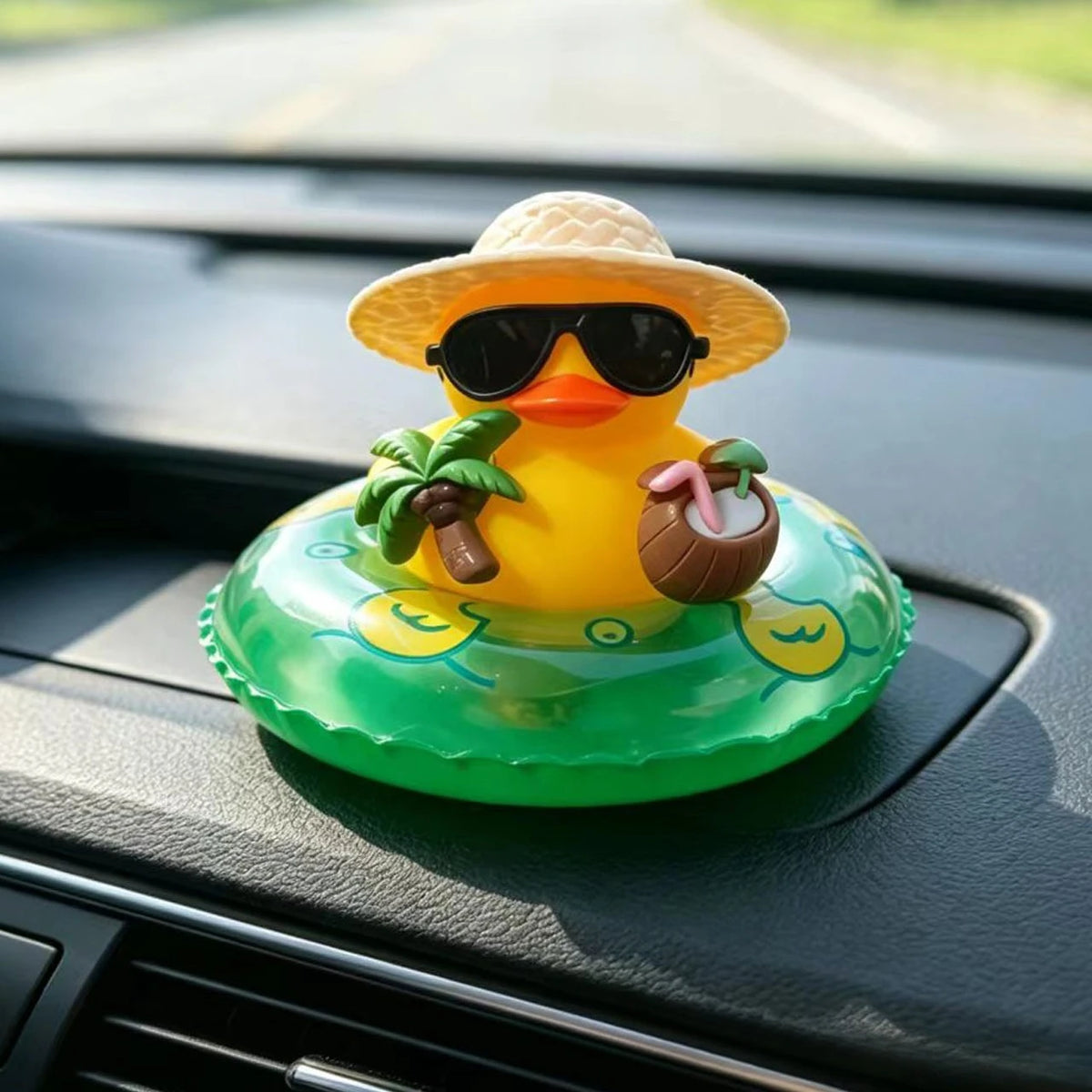 Rubber Squeeze Duck Car Dashboard Ornament – Yellow Duck Décor Car Dashboard Ornament Richie's