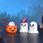Halloween Miniature Pumpkin Ghost Figurine Desk Ornament Decor Halloween Figurine Richie's