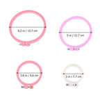 4-Piece Adjustable Embroidery Hoop Set – Cross Stitch Frames Embroidery Hoop Set Richie's
