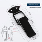 Glossy Black Toggle Latch Quick-Release Hook & Fastener Clip Toggle Latch Fastener Richie's L No latch