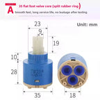 Ceramic Faucet Cartridge Hot & Cold Mixer Valve Core Repair Faucet Cartridge Richie's A 35 mm spool