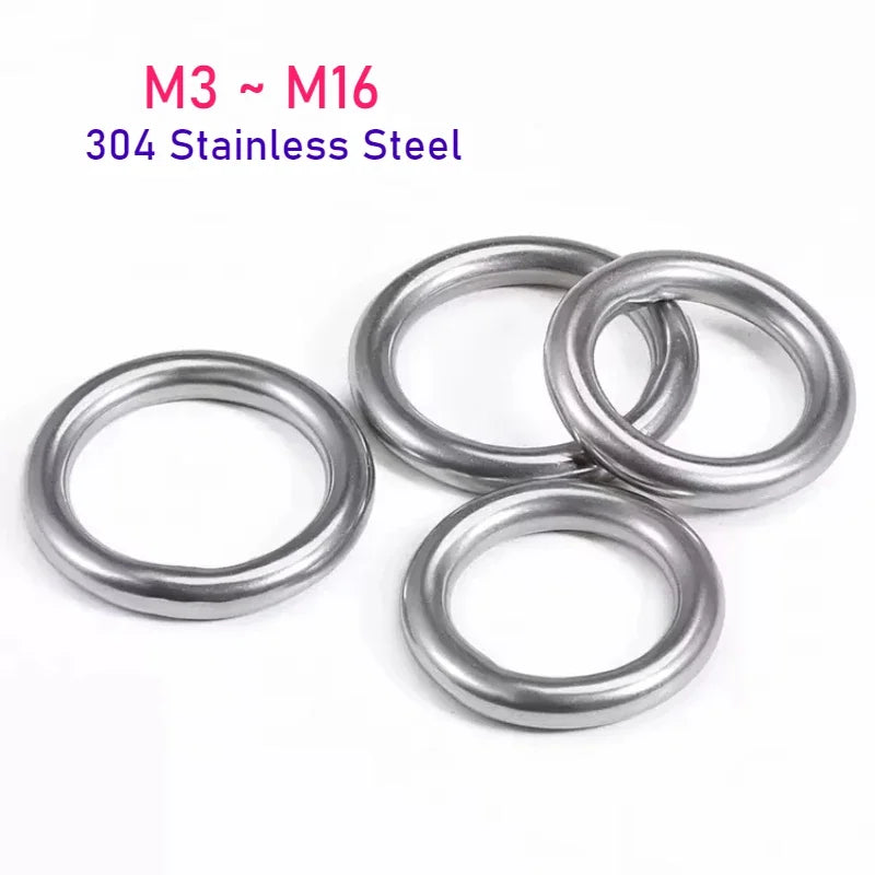 M3–M16 304 Stainless Steel Welded O-Rings | Rigging & Marine Welded O-Rings Richie's 150mm M16-1pcs