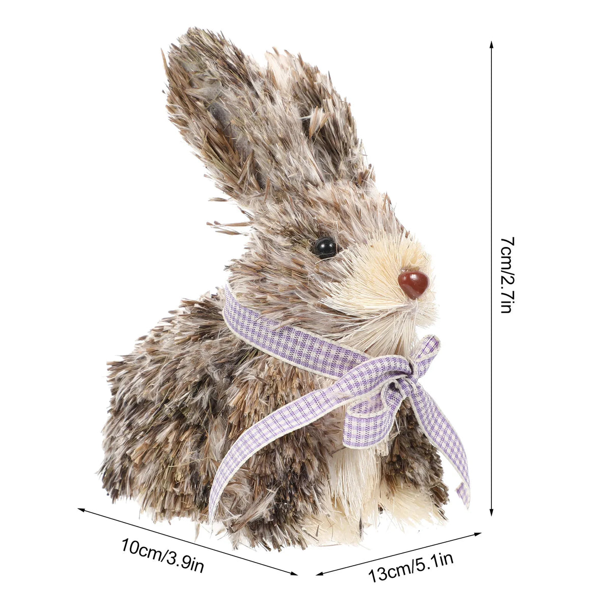 Handmade Straw Rabbit Ornament – Hand-Woven Easter Bunny Decor Easter Bunny Ornament Richie's