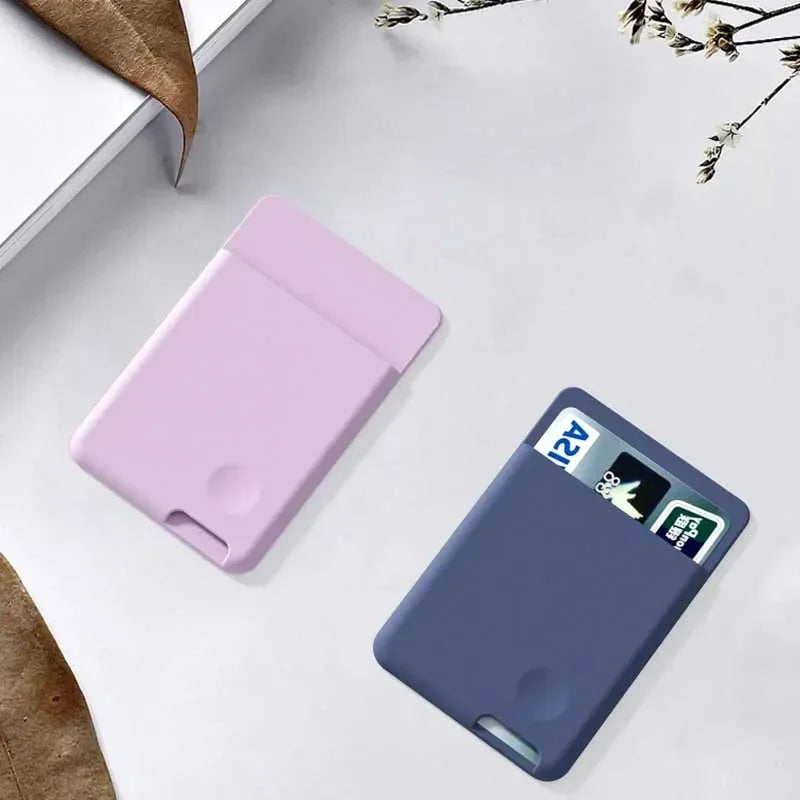 Silicone Stick-On Phone Card Holder Wallet – Self-Adhesive Pocket Phone Card Wallet Richie's