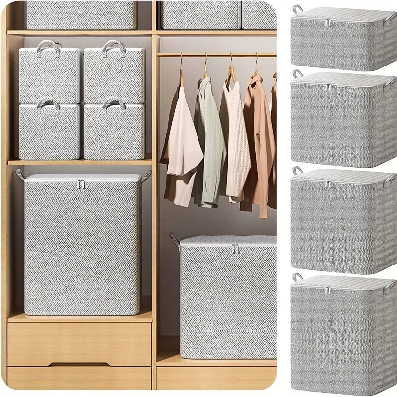Large Foldable Storage Bag with Lid & Reinforced Handles Foldable Storage Bag Richie's