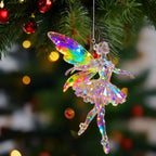 2D Acrylic Ballerina Angel Christmas Hanging Pendant Ornament Christmas Ornament Richie's