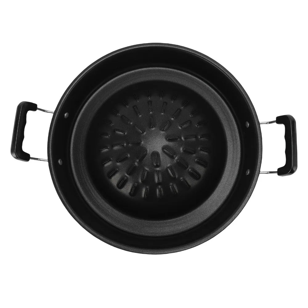 Cast Iron Thai BBQ Grill Pan – Round Hot Pot Dome Grill Cast Iron Grill Pan Richie's